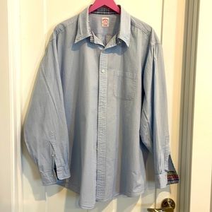 Brooks brothers, 2XL, blue and white seersucker